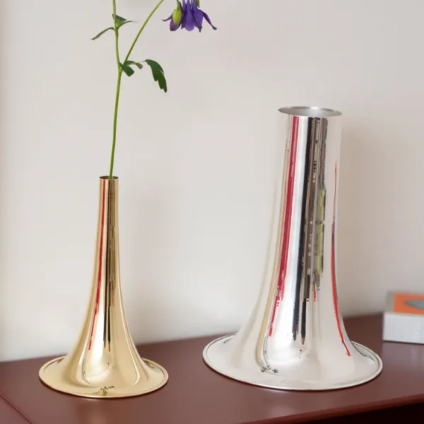 Alessi Trumpet vaso per fiori in ceramica Il Tornitore Matto