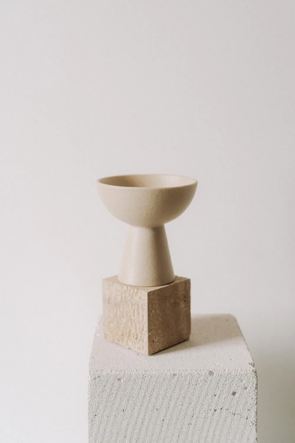 Poemi Japandi coppa in gres 16 cm bianca