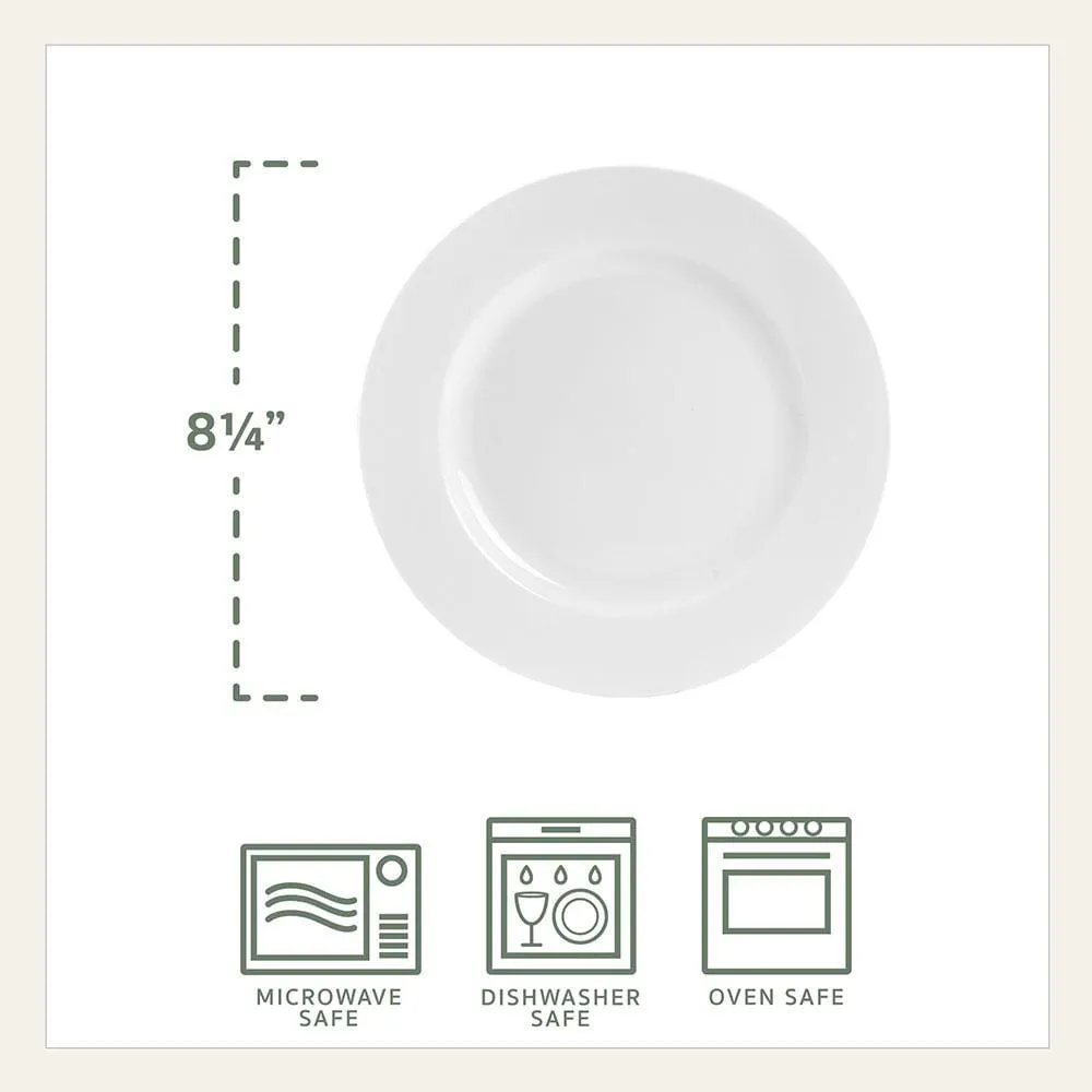Fitz and Floyd Everyday White Piatti Insalata 21 cm Set 4 Pz