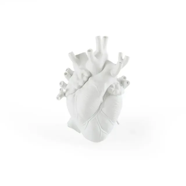 Seletti Love in Bloom vaso cuore porcellana