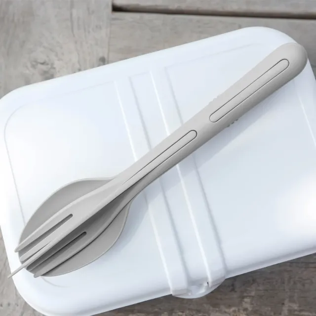 Silwy Tricky Grey set posate 3 pezzi magnetico plastica