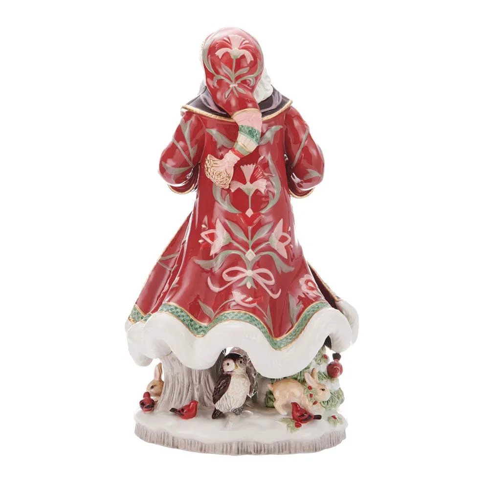 Fitz and Floyd Chalet statuina Babbo Natale 49,5 cm