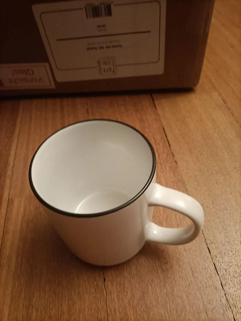 Pure Living Scandi set 6 tazzine caffè bianche porcellana