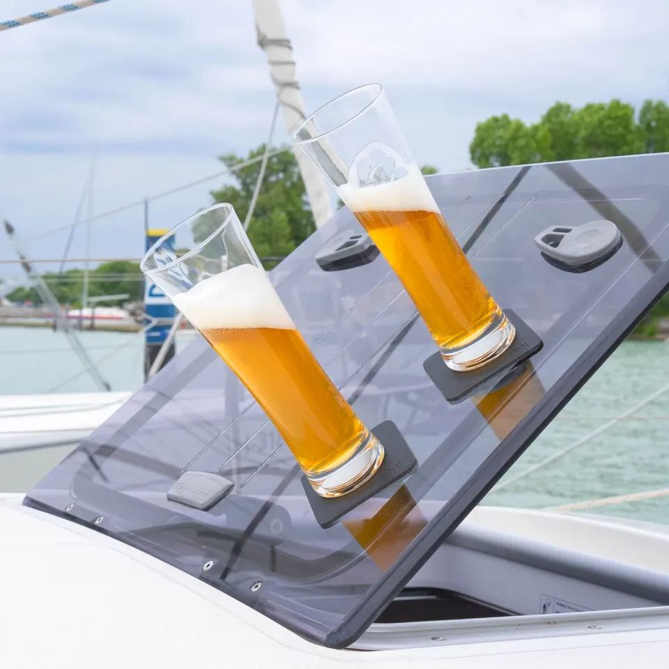 Silwy bicchieri magnetici birra in cristallo antiscivolo campeggio