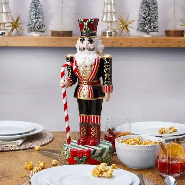 Fitz and Floyd Nutcracker Sugar Plum soldatino 43 cm verde