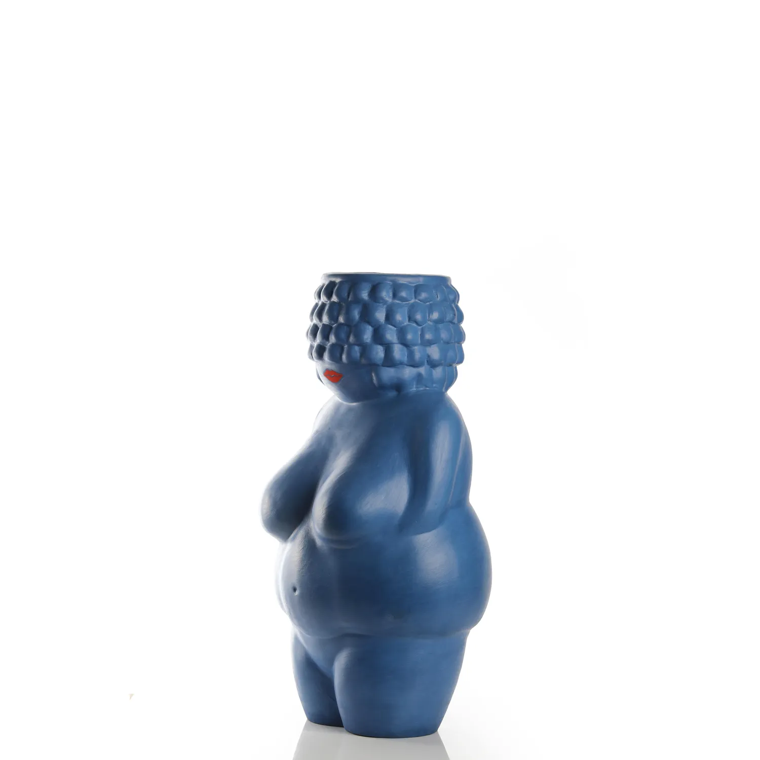 400 Gon Gisella Blu vaso terracotta blu 50 cm artigianale