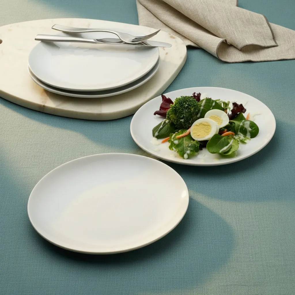 Fitz and Floyd Everyday White piatti insalata 4 pezzi bianchi