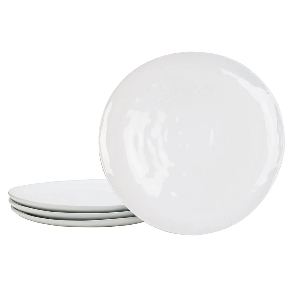 Fitz and Floyd Everyday White Organic set 4 piatti piani 27 cm