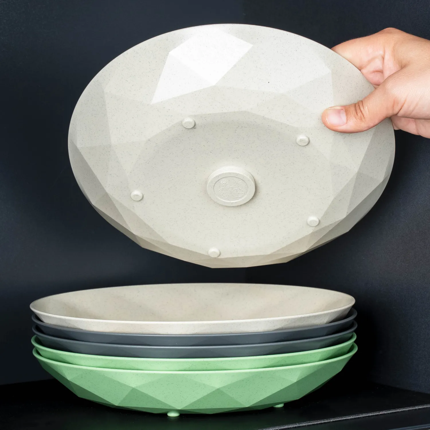 Silwy piatto magnetico plastica sabbia Ø 24 cm antiscivolo
