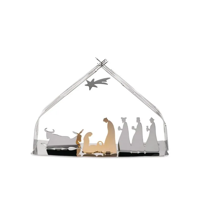 Alessi Bark Crib Presepe oro design