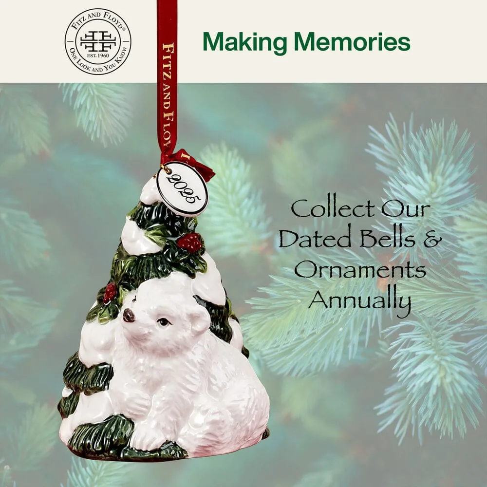 Fitz and Floyd Woodland Holiday ornamento albero 2025 orso