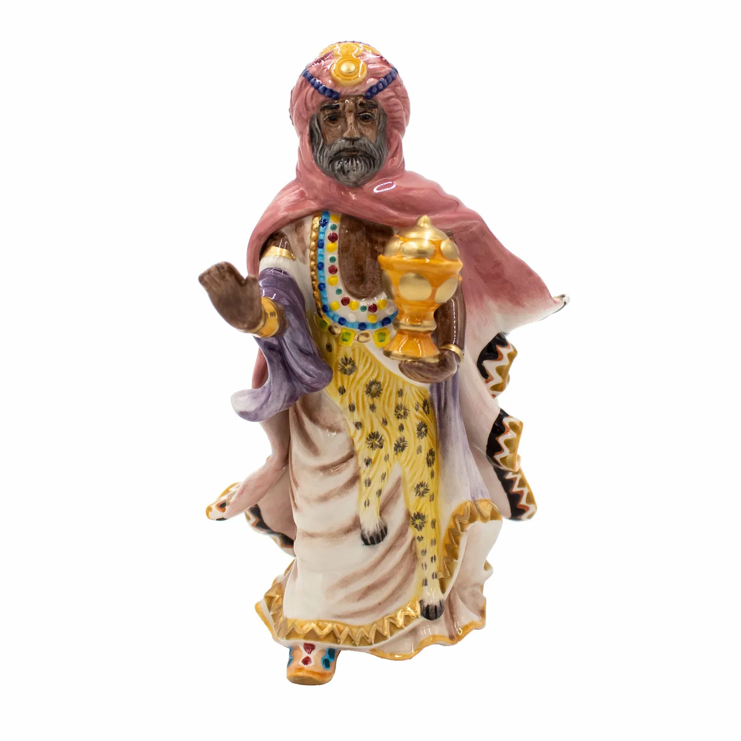 Fitz and Floyd Nativity statuina Re Magio Nubiano 28 cm presepe