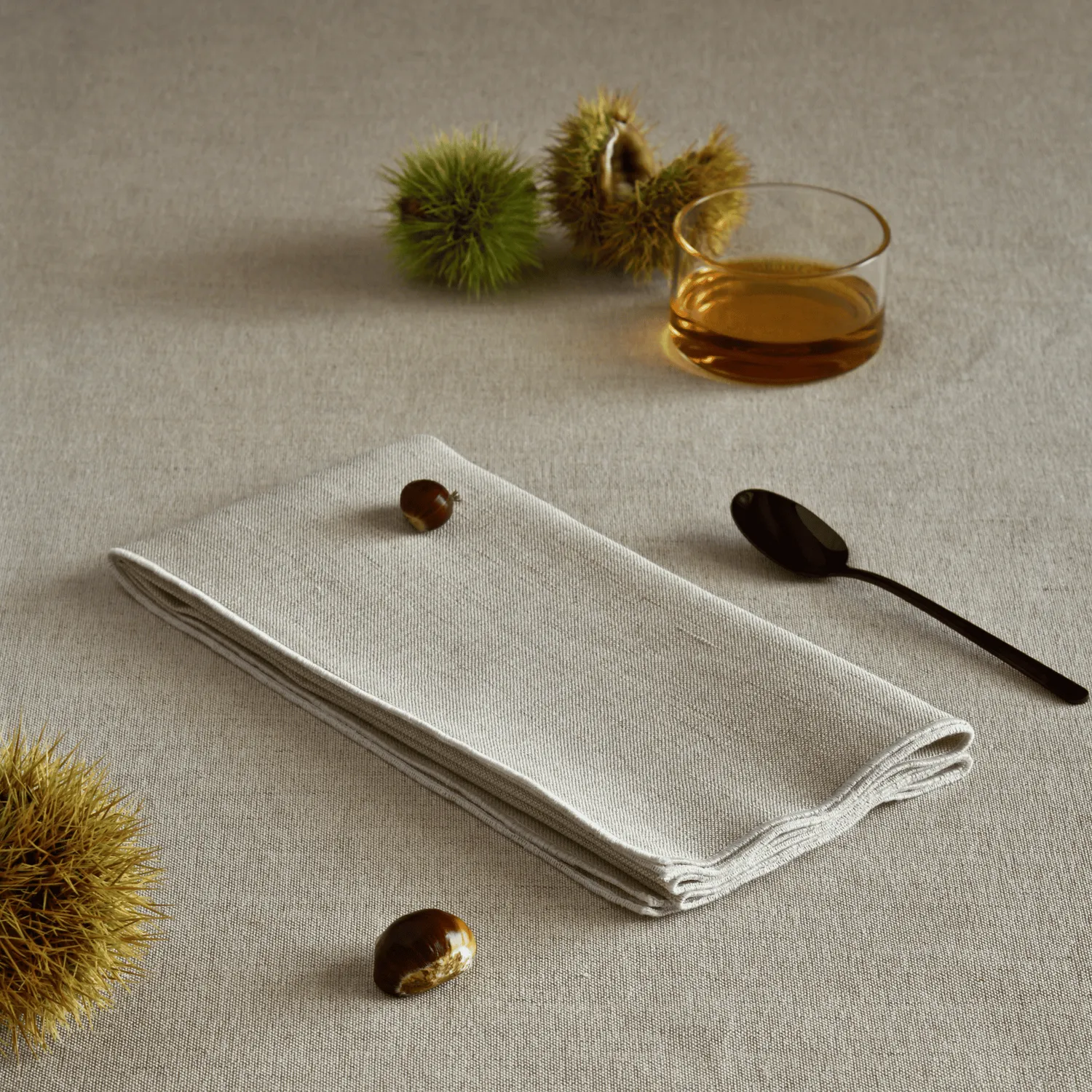 Tavola Ceramica Noemi Coppia Tovaglioli Bianco Puro in tessuto
