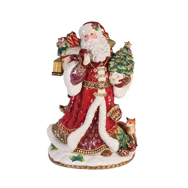 Fitz and Floyd Renaissance Holiday Statuina Babbo Natale 47 cm