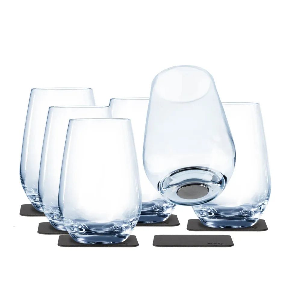 Silwy Longdrink bicchieri magnetici cristallo Tritan