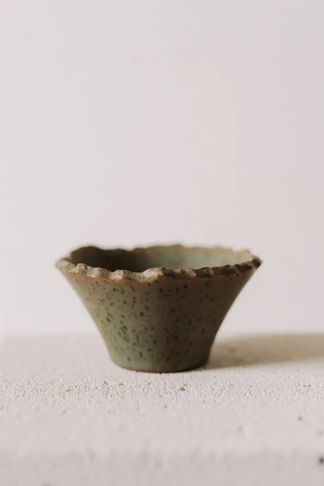 Poemi M'amuse ciotola conica ceramica 13,5 cm verde