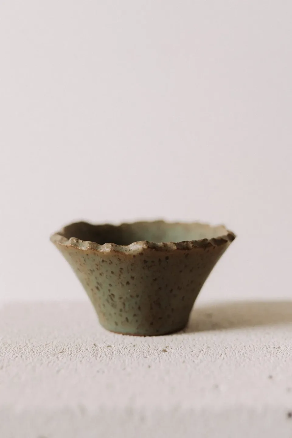 Poemi M'amuse ciotola conica ceramica 13,5 cm verde