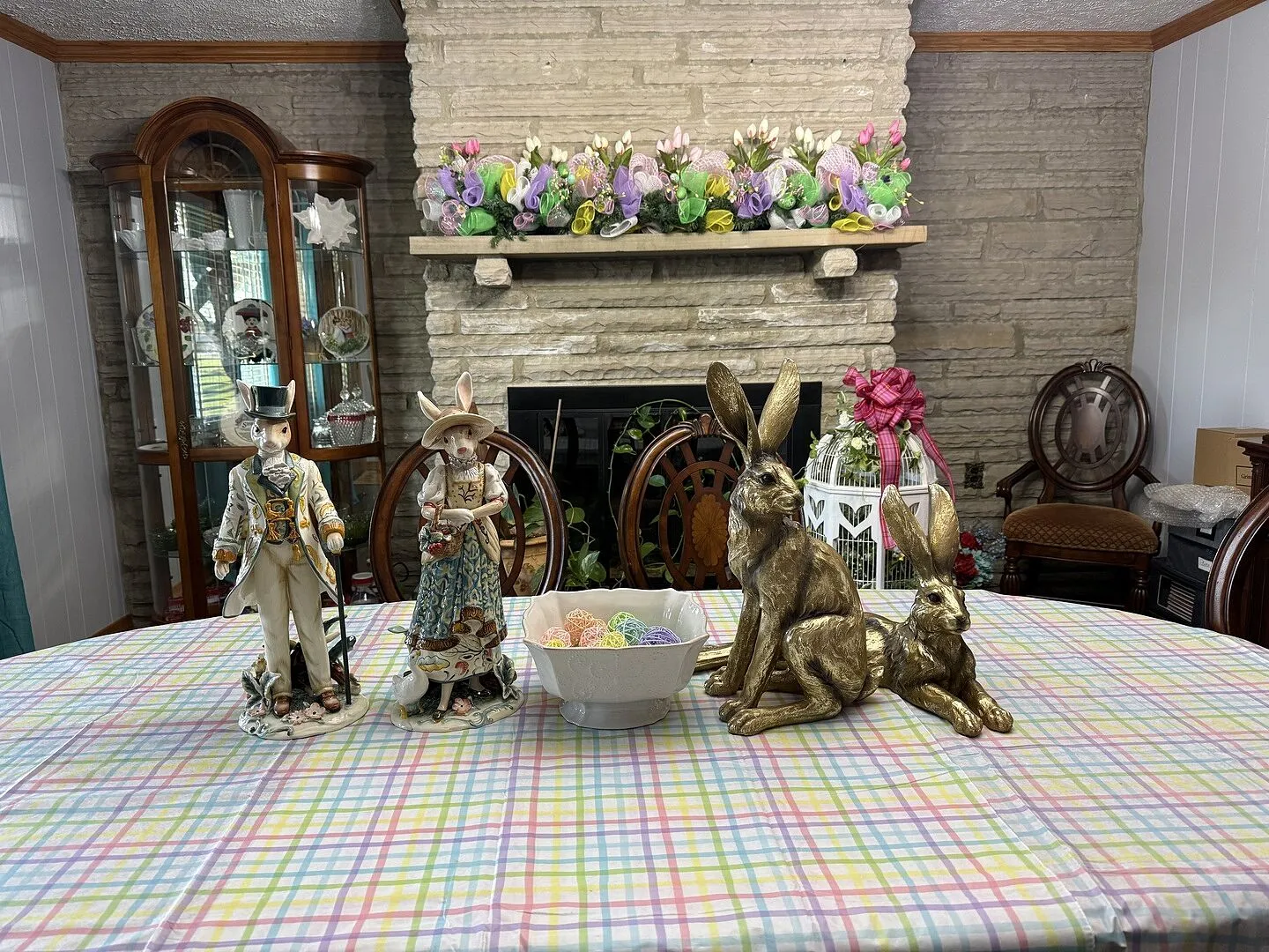 Fitz and Floyd Dapper Rabbits Coniglio Maschio 51 cm ceramica