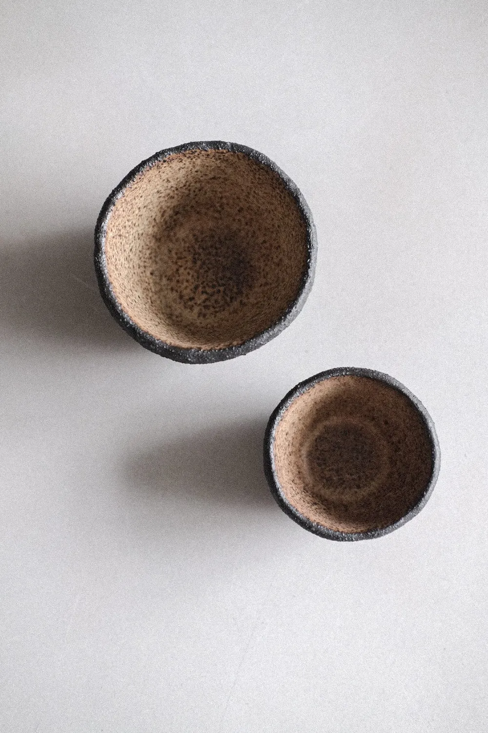 Poemi tazza gres terrazzo 200 ml beige effetti marrone