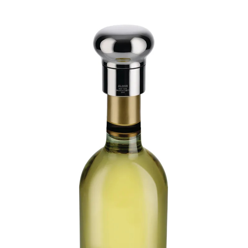 Alessi Noè tappo vino champagne acciaio espansione