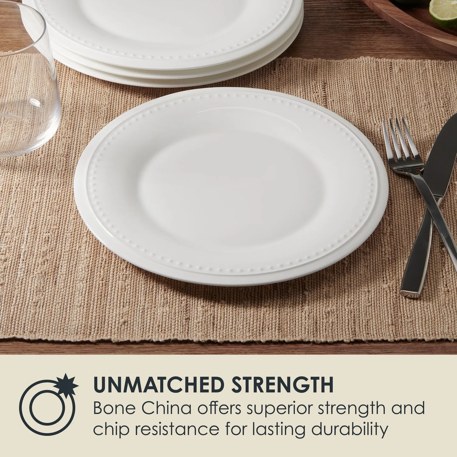 Fitz and Floyd Nevaeh White piatti insalata bone china 4 pz