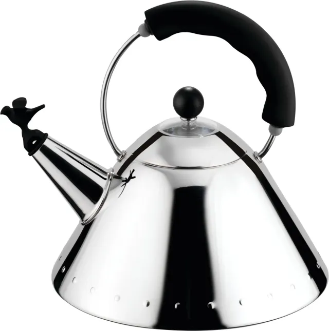 Alessi 9093 bollitore fischietto acciaio 2 litri