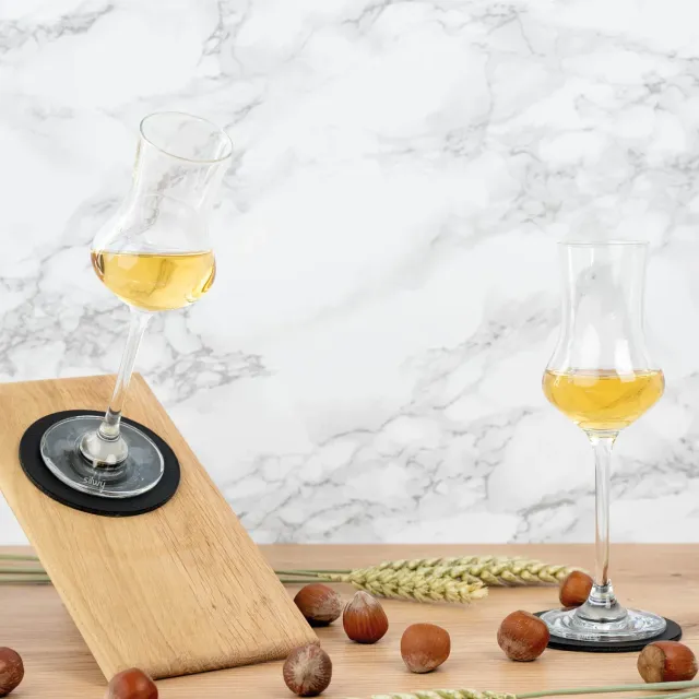 Silwy Liquore bicchieri magnetici cristallo 2 pezzi antiscivolo