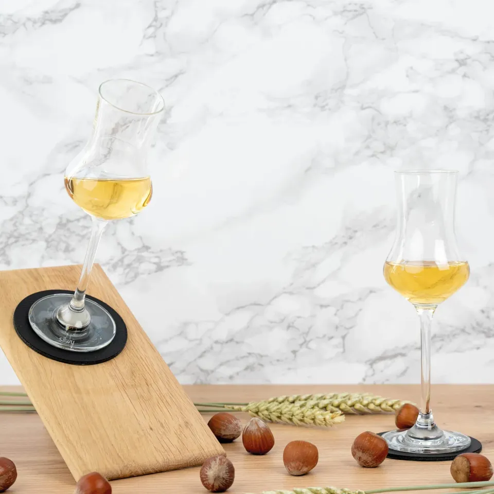 Silwy Liquore bicchieri magnetici cristallo 2 pezzi antiscivolo