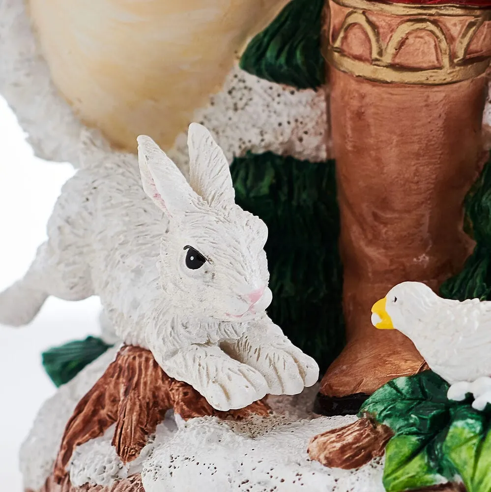 Fitz and Floyd Telluride Santa statuina musicale 28 cm resina