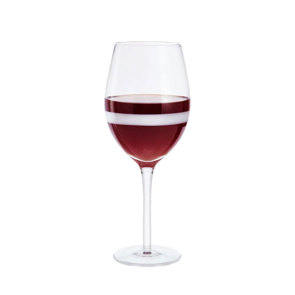 Fitz and Floyd Organic Band calici vino rosso vetro set 4