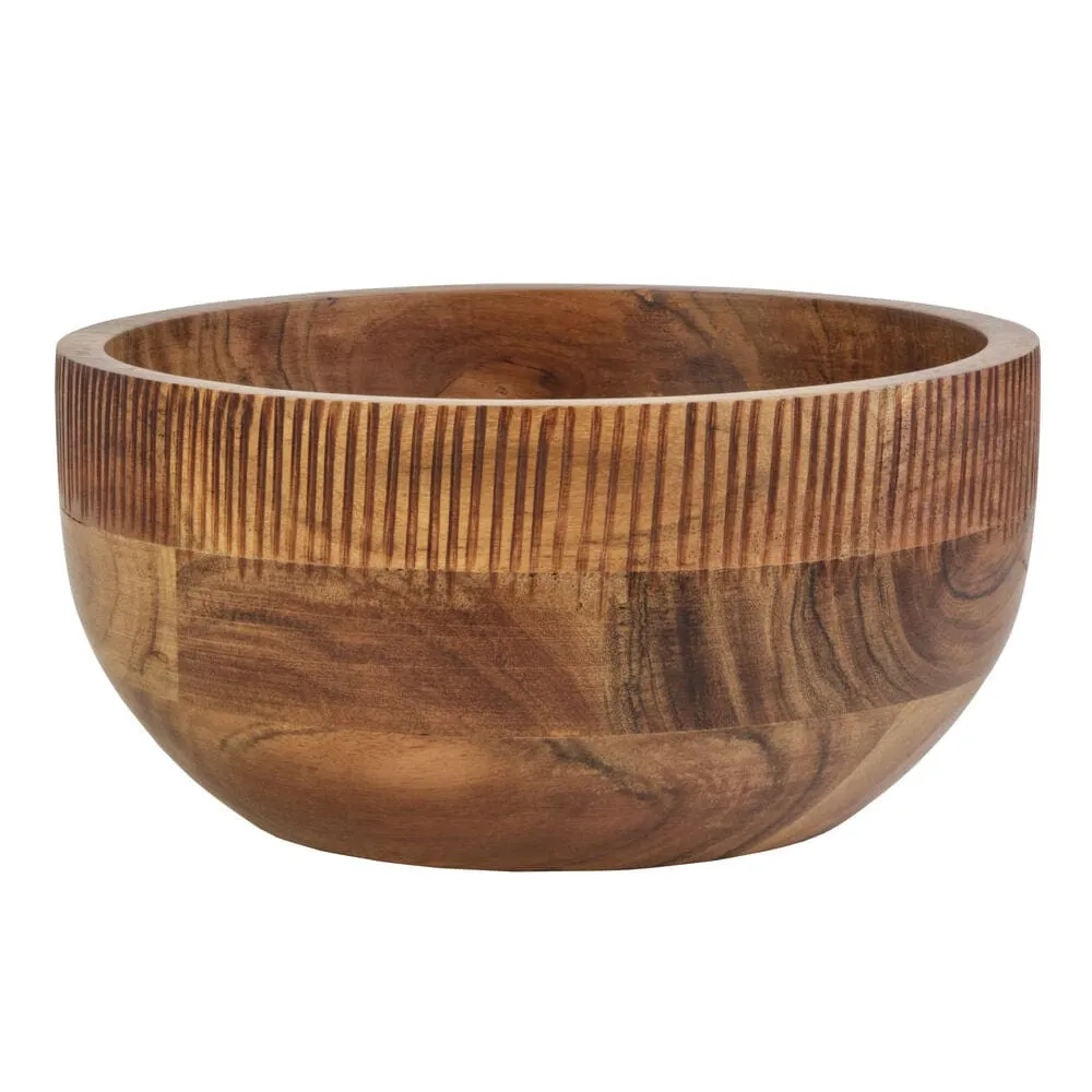 Fitz and Floyd Caleb ciotola servizio legno acacia 23 cm 3 l