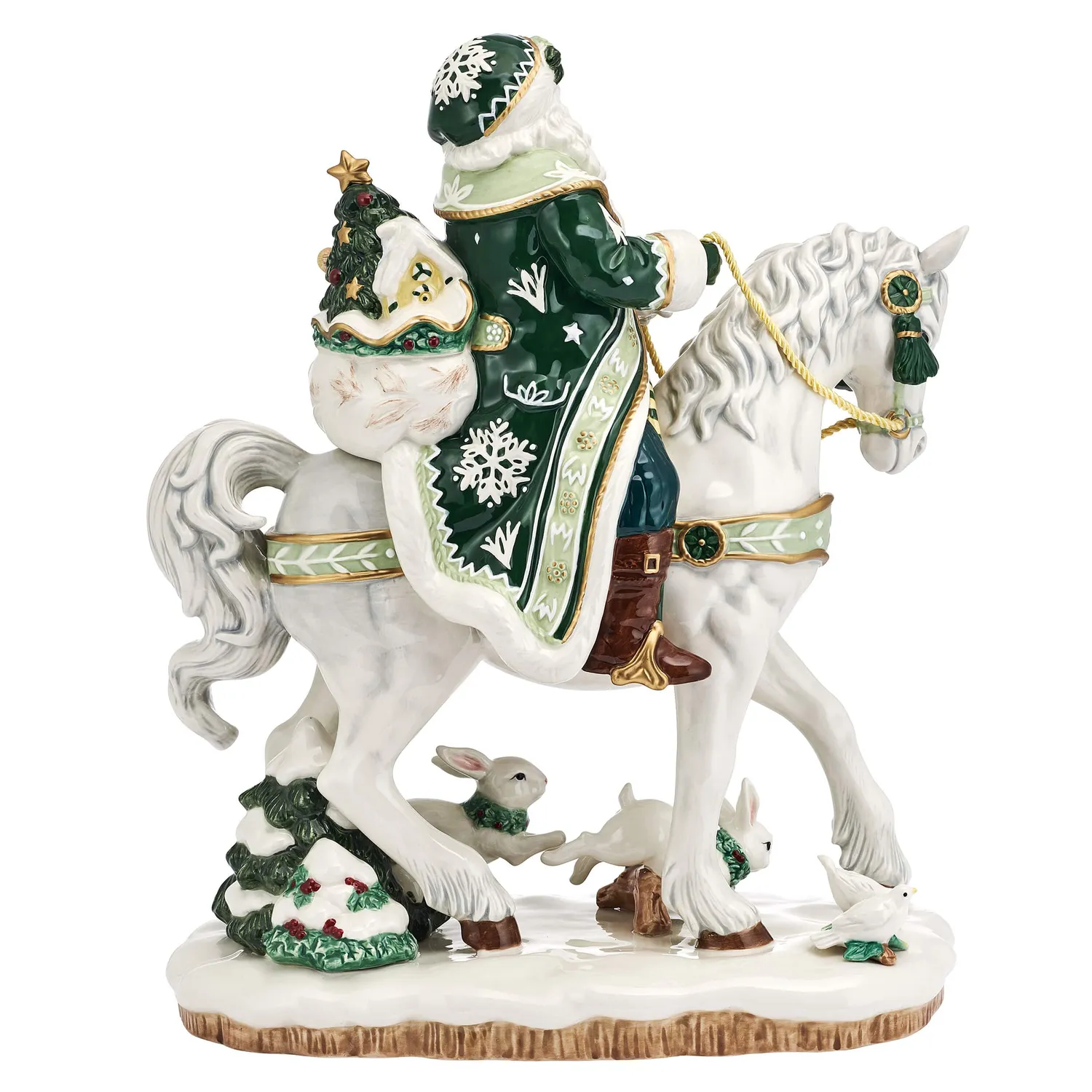 Fitz and Floyd Winter Frost statuina Babbo Natale 40 cm