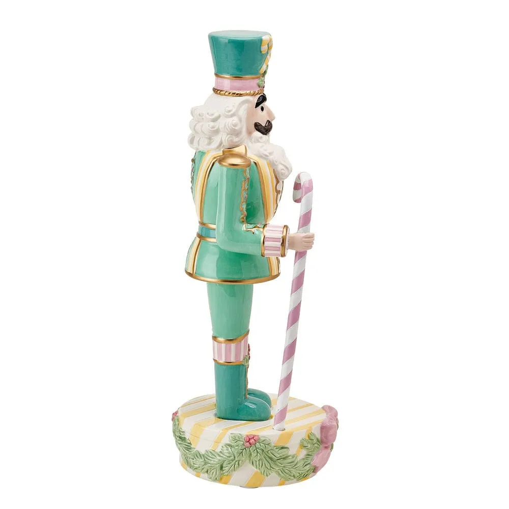 Fitz and Floyd Cotton Candy Soldier Schiaccianoci Natale 43 cm