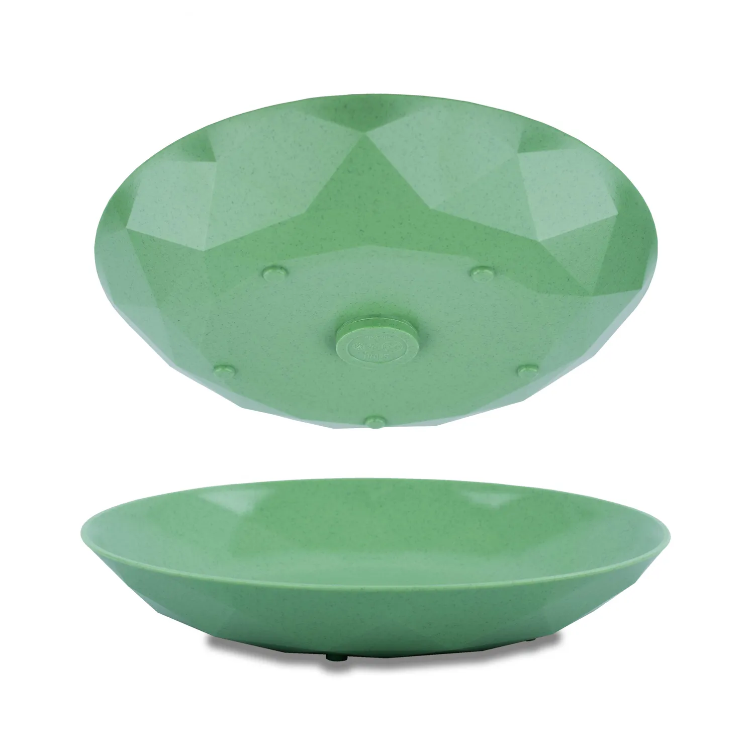 Silwy Piatto Magnetico Verde 24 cm in Plastica Antiscivolo