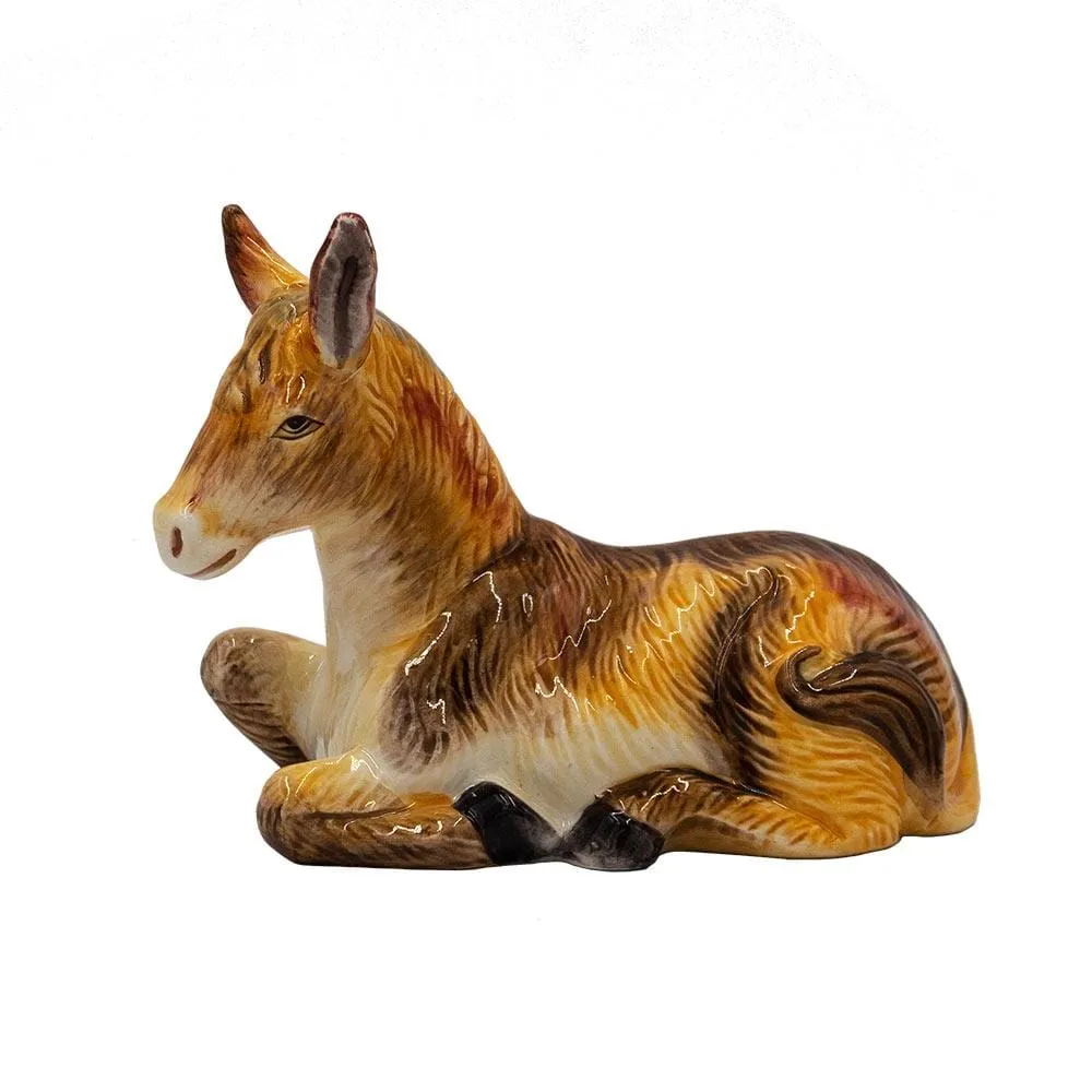 Fitz and Floyd Nativity Statuetta Asino Presepe 14 cm Gres