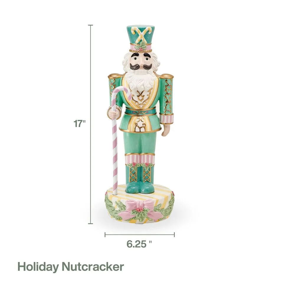 Fitz and Floyd Cotton Candy Soldier Schiaccianoci Natale 43 cm