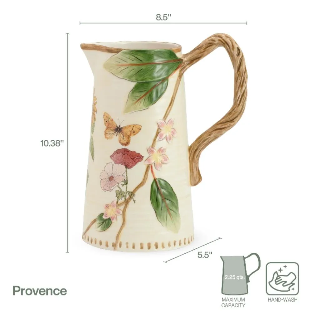Fitz and Floyd Provence brocca girasoli maiolica
