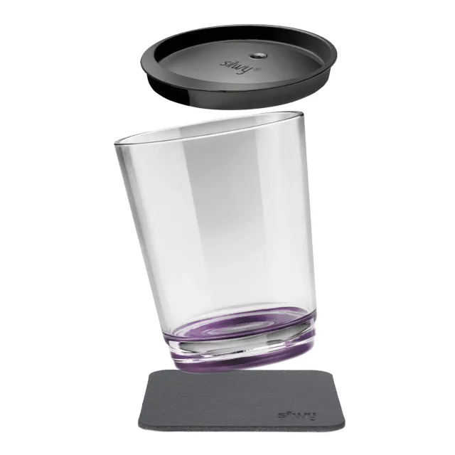 Silwy Triple Berry tazza magnetica viola con pad nanogel