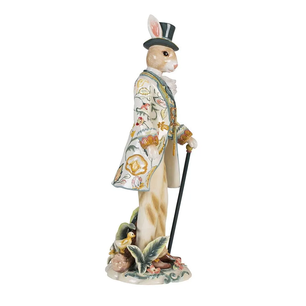 Fitz and Floyd Dapper Rabbits Coniglio Maschio 51 cm ceramica