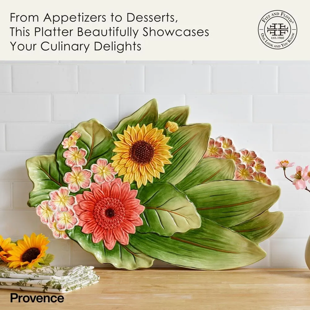 Fitz and Floyd Provence Sunflower piatto portata girasoli