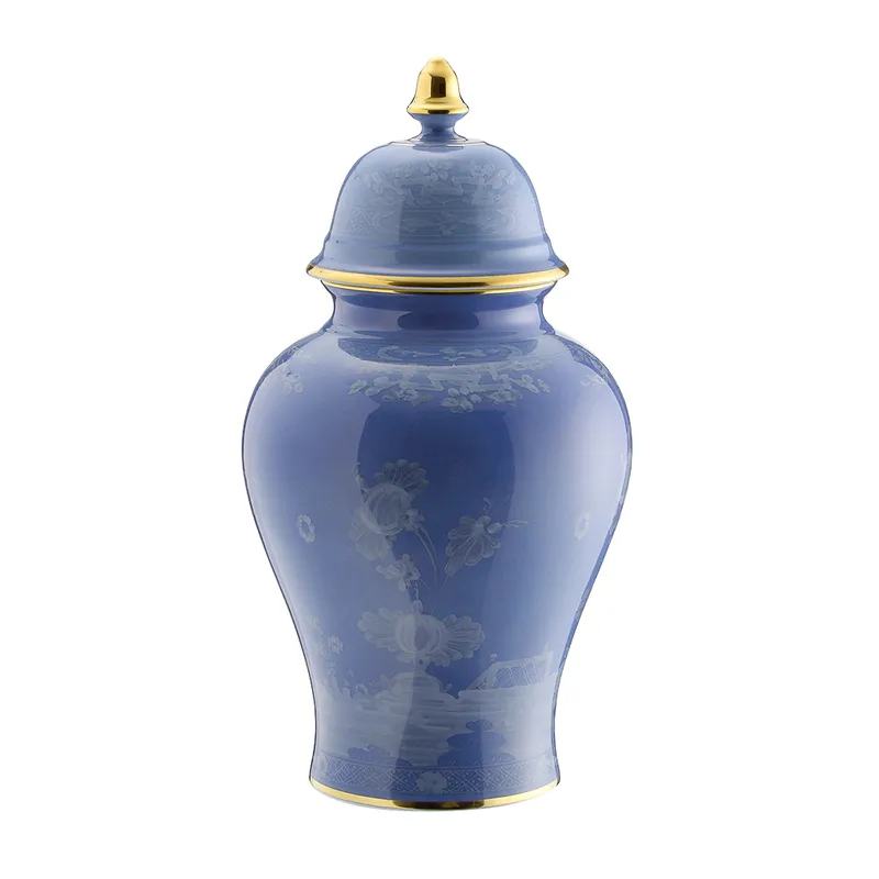 Ginori 1735 Oriente Italiano vaso potiche filo oro