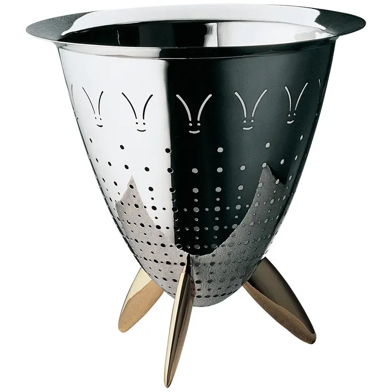 Alessi Max Le Chinois scolaverdura acciaio