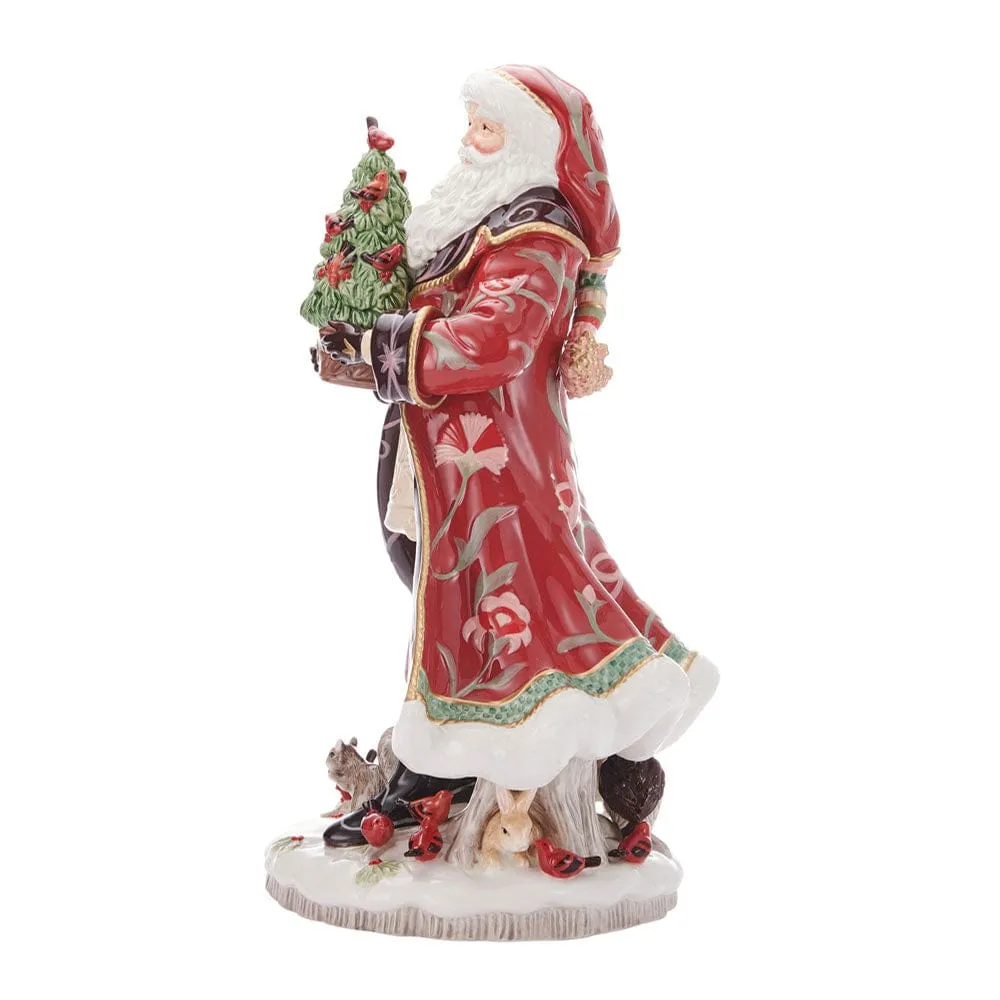Fitz and Floyd Chalet statuina Babbo Natale 49,5 cm