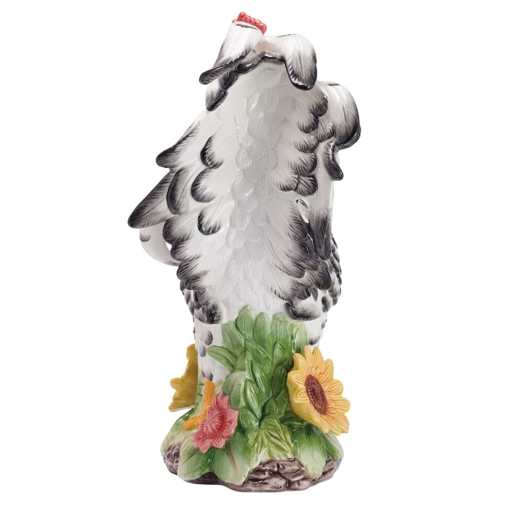 Fitz and Floyd Provence Sunflower statuetta gallo 46 cm terracotta
