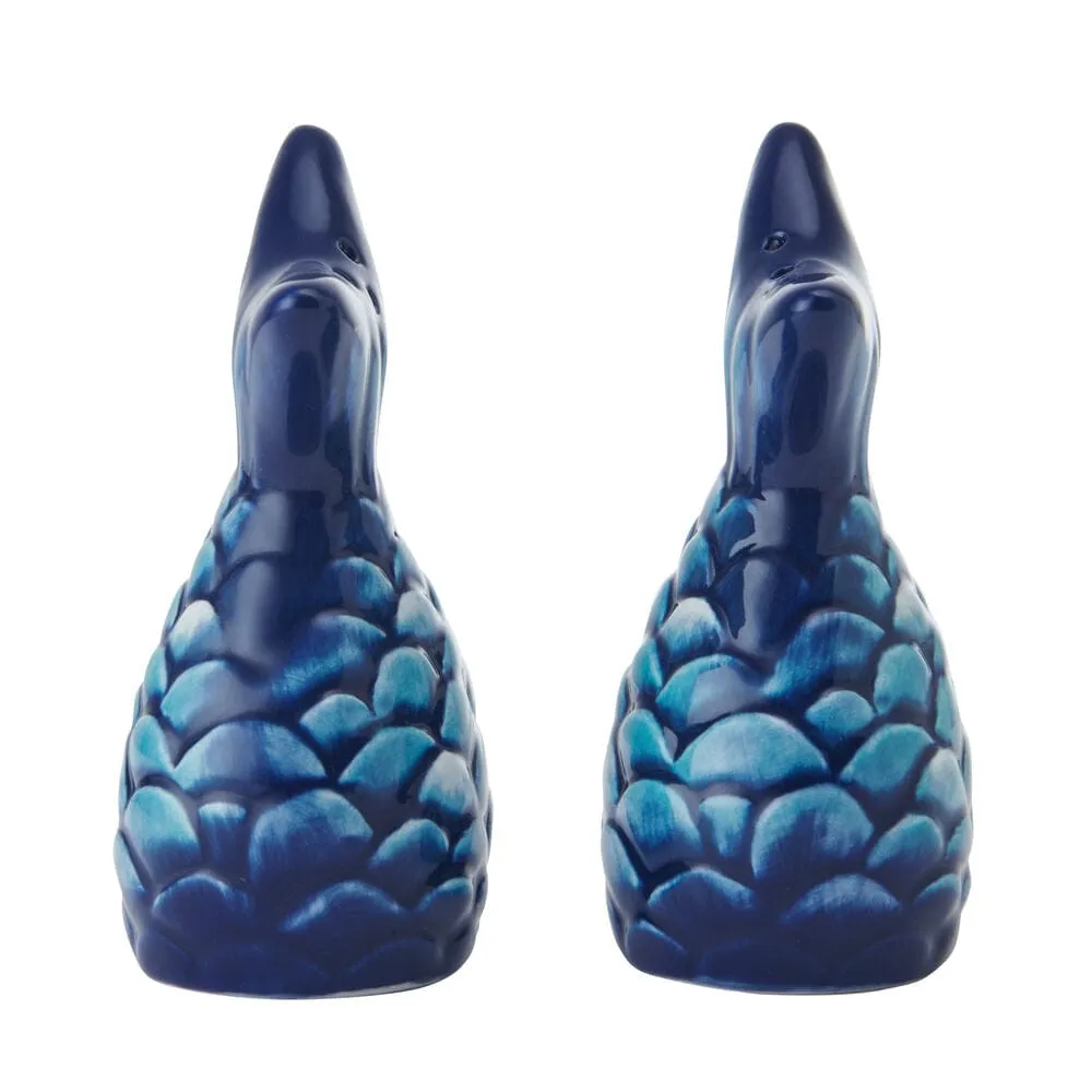 Fitz and Floyd Coastal Blue Fin set sale e pepe maiolica blu
