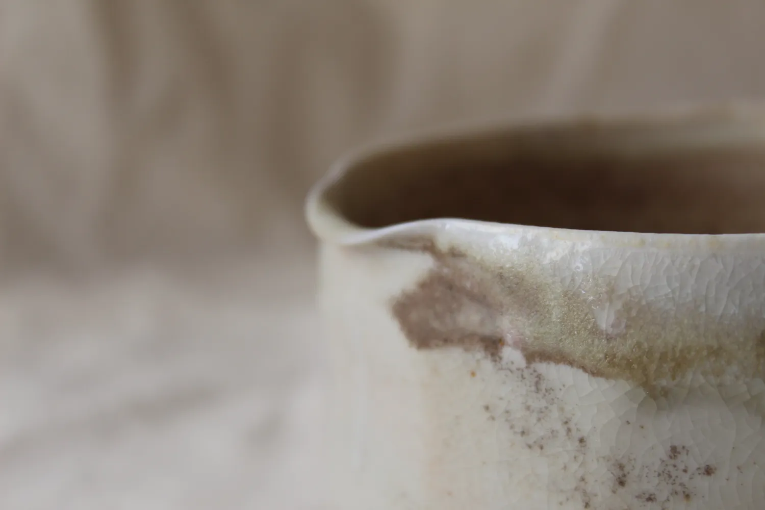 Studio Delta Pottery Set Matcha woodfired tazze 3 pezzi Shino