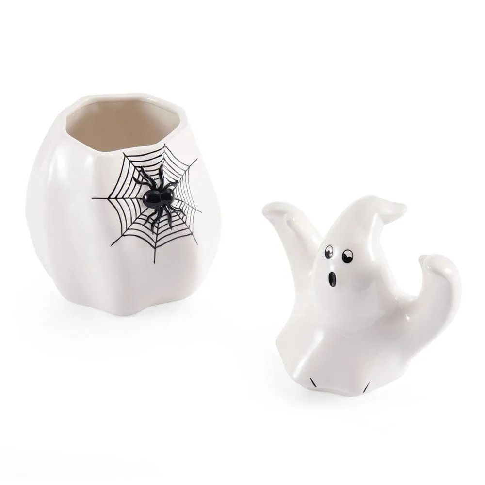 Fitz and Floyd Halloween biscottiera fantasma terraglia