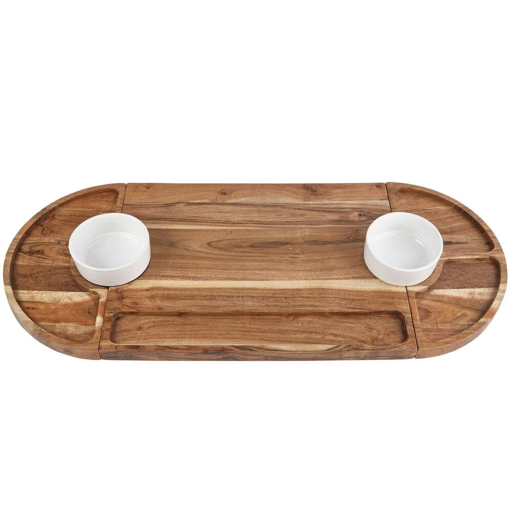 Fitz and Floyd Charcuterie tagliere legno magnetico 5 pezzi