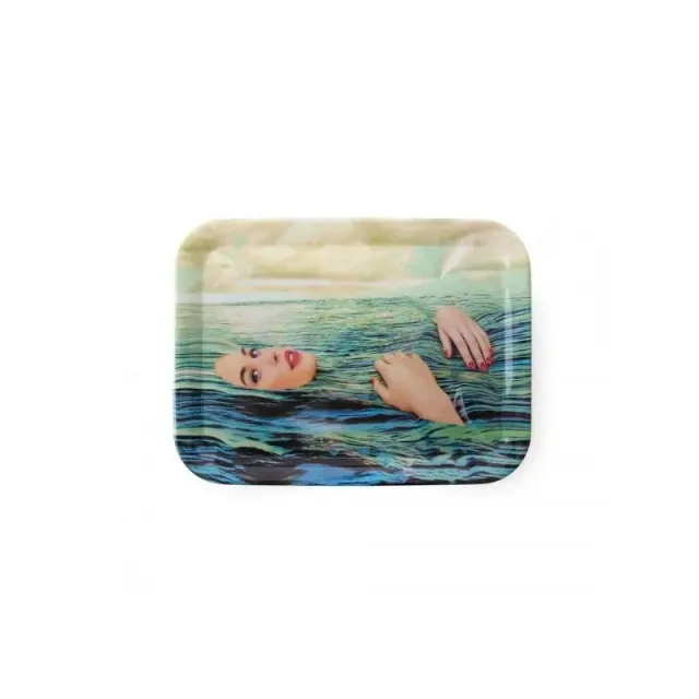 Seletti Toiletpaper Seagirl vassoio rotondo