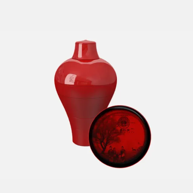 Ibride Ming servizio piatti China Red